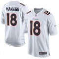 Nike Denver Broncos #18 Peyton Manning White Men Stitched NFL Game Event Jersey