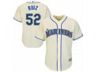 Mens Majestic Seattle Mariners #52 Carlos Ruiz Replica Cream Alternate Cool Base MLB Jersey