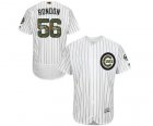 Men's Majestic Chicago Cubs #56 Hector Rondon Authentic White 2016 Memorial Day Fashion Flex Base MLB Jersey