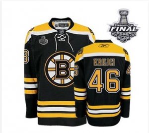 nhl jerseys boston bruins #46 krejci black[2013 stanley cup]