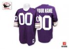 Customized Minnesota Vikings Jersey Throwback Purple Football