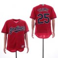 Indians #25 Jim Thome Red Flexbase Jersey