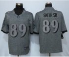 Men Nike Baltimore Ravens #89 Steve Smith Sr Gray Stitched Gridiron Gray Limited Jersey