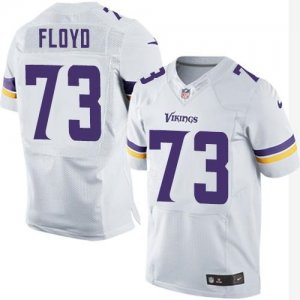 Nike Minnesota Vikings #73 Sharrif Floyd White Men\'s Stitched NFL Elite Jersey