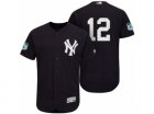 Mens New York Yankees #12 Chase Headley 2017 Spring Training Flex Base Authentic Collection Stitched Baseball Jersey