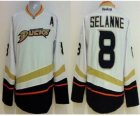 Youth nhl jerseys anaheim ducks #8 teemu selanne white[patch A]