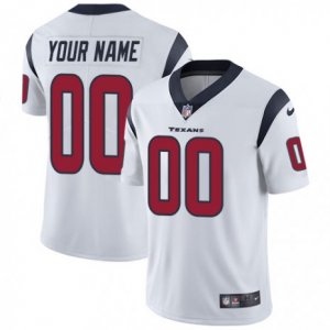 Mens Nike Houston Texans Customized Limited White Vapor Untouchable NFL Jersey