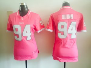 2015 women Nike St. Louis Rams #94 Robert Quinn pink jerseys