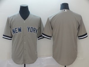 Yankees Blank Gray Cool Base Jersey