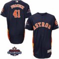 Astros #41 Brad Peacock Navy Blue Flexbase Authentic Collection 2017 World Series Champions Stitched MLB Jersey