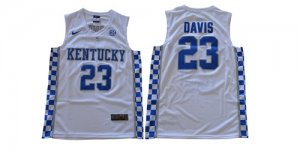 kentucky #23 Davis white Basketball NCAA Jersey