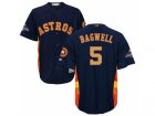 Men Houston Astros #5 Jeff Bagwell Navy 2018 Gold Program Cool Base Stitched Baseball Jersey