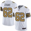 Mens Nike New Orleans Saints #62 Jahri Evans Limited White Rush NFL Jersey