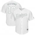 Dodgers #10 Justin Turner RedTurn2 White 2019 Players Weekend Player Jersey