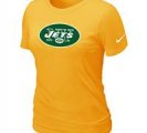 Women New York Jets Yellow T-Shirts