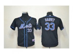 Youth mlb jerseys new york mets #33 harvey black