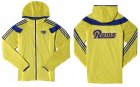 NFL St. Louis Rams dust coat trench coat windbreaker 13