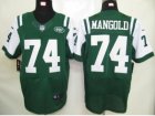 Nike NFL new york jets #74 mangold green Elite jerseys