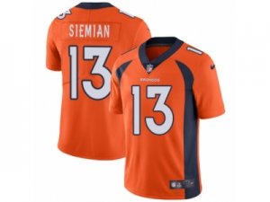 Mens Nike Denver Broncos #13 Trevor Siemian Vapor Untouchable Limited Orange Team Color NFL Jersey