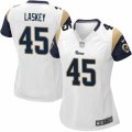 Women's Nike Los Angeles Rams #45 Zach Laskey Limited White NFL Jersey