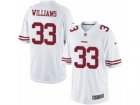 Mens Nike San Francisco 49ers #33 Joe Williams Limited White NFL Jersey