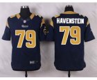 Nike NFL st. louis rams #79 Havenstein blue jerseys[Elite]