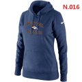 Women Denver Broncos Logo Pullover Hoodie-13