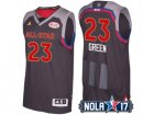 2017 All-Star Western Conference Golden State Warriors #23 Draymond Green Charcoal Stitched NBA Jersey