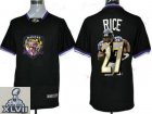 2013 Super Bowl XLVII NEW Baltimore Ravens 27 Ray Rice Team ALL-Star Fashion Jerseys-1
