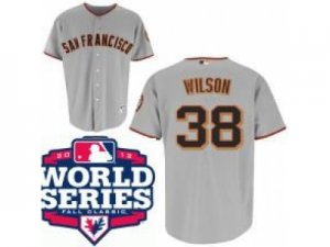 2012 world series mlb san francisco giants #38 wilson grey