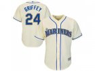 Youth Seattle Mariners #24 Ken Griffey Cream Cool Base Stitched MLB Jersey