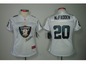 Nike Women NFL Oakland Raiders #20 Darren McFadden White(2012 Fem Fan Elite Jerseys)