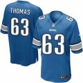 Mens Nike Detroit Lions #63 Brandon Thomas Game Light Blue Team Color NFL Jersey