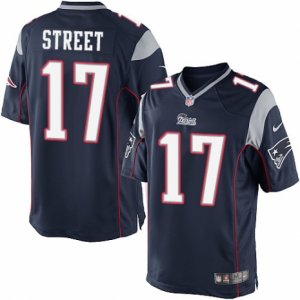 Mens Nike New England Patriots #17 Devin Street Limited Navy Blue Team Color NFL Jersey