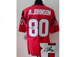 Nike NFL Houston Texans #80 Andre Johnson red jerseys(signature Elite)