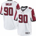 Mens Nike Atlanta Falcons #90 Derrick Shelby Limited White NFL Jersey