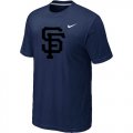 MLB San Francisco Giants Heathered D.Blue Nike Blended T-Shirt