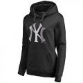Womens New York Yankees Platinum Collection Pullover Hoodie Black