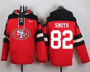 Nike San Francisco 49ers #82 Torrey Smith Red Player Pullover Hoodie