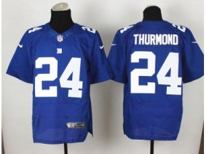 Nike New York Giants #24 Walter Thurmond blue Jerseys(Elite)