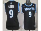 women nba jerseys minnesota timberwolves #9 rubio black