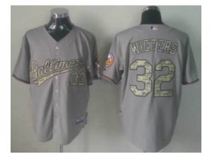 mlb jerseys baltimore orioles #32 wieters grey[number camo]