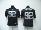 youth Oakland Raiders #92 Richard Seymour black