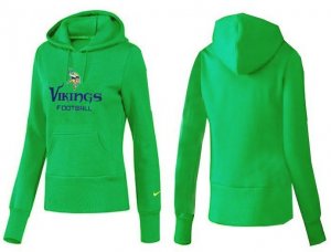 Women Minnesota Vikings Logo Pullover Hoodie-113