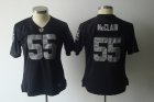 women's nfl oakland raiders #55 mcclain black(2011)