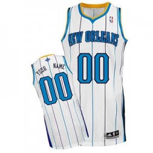 Customized New Orleans Hornets Jersey Revolution 30 White Home Basketball