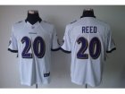 Nike NFL Baltimore Ravens #20 Ed Reed white Jerseys(Limited)