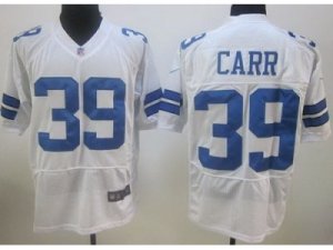 Nike nfl Dallas Cowboys #39 Brandon Carr White Elite Jersey