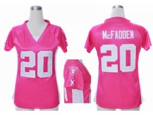 Nike Women Oakland Raiders #20 Darren McFadden pink jerseys[draft him ii top]