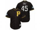 Mens Pittsburgh Pirates #45 Gerrit Cole 2017 Spring Training Cool Base Stitched MLB Jersey